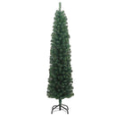 Kunstigt juletræ med stativ Grøn 210 cm PVC og Stål og Plastik