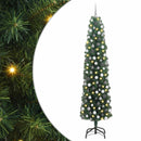 Kunstigt juletræ med stativ Grøn 210 cm PVC og Stål og Plastik