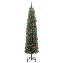 Kunstigt juletræ med stativ Grøn 210 cm PVC og Stål og Plastik