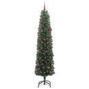 Kunstigt juletræ med stativ Grøn 210 cm PVC og Stål og Plastik