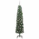 Kunstigt juletræ med stativ Grøn 210 cm PVC og Stål og Plastik