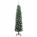 Kunstigt juletræ med stativ Grøn 210 cm PVC og Stål og Plastik