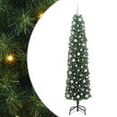 Kunstigt juletræ med stativ Grøn 210 cm PVC og Stål og Plastik
