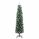 Kunstigt juletræ med stativ Grøn 210 cm PVC og Stål og Plastik