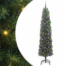 Kunstigt juletræ med stativ Grøn 210 cm PVC og Stål og Plastik