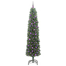 Kunstigt juletræ med stativ Grøn 210 cm PVC og Stål og Plastik