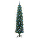 Kunstigt juletræ med stativ Grøn 210 cm PVC og Stål og Plastik