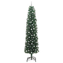 Kunstigt juletræ med stativ Grøn 240 cm PVC og Stål og Plastik