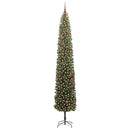 Kunstigt juletræ med stativ Grøn 270 cm PVC og Stål og Plastik