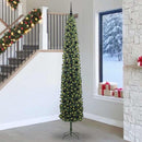 Kunstigt juletræ med stativ Grøn 270 cm PVC og Stål og Plastik