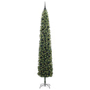 Kunstigt juletræ med stativ Grøn 270 cm PVC og Stål og Plastik