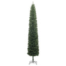 Kunstigt juletræ med stativ Grøn 270 cm PVC og Stål og Plastik