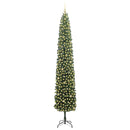 Kunstigt juletræ med stativ Grøn 270 cm PVC og Stål og Plastik
