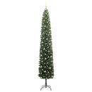 Kunstigt juletræ med stativ Grøn 270 cm PVC og Stål og Plastik