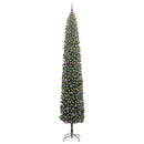 Kunstigt juletræ med stativ Grøn 270 cm PVC og Stål og Plastik