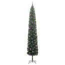 Kunstigt juletræ med stativ Grøn 270 cm PVC og Stål og Plastik