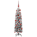 Kunstigt juletræ med stativ Grøn 120 cm PVC og Stål og Plastik