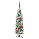 Kunstigt juletræ med stativ Grøn 120 cm PVC og Stål og Plastik