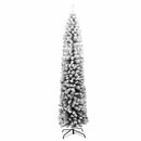 Kunstigt juletræ med stativ Grøn 240 cm PVC og Stål og Plastik