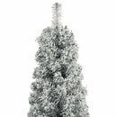 Kunstigt juletræ med LED-lys Grøn og hvid 300 cm PVC og plastik