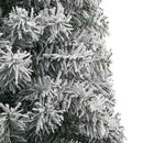Kunstigt juletræ med LED-lys Grøn og hvid 300 cm PVC og plastik
