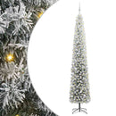 Kunstigt juletræ med LED-lys Grøn og hvid 300 cm PVC og plastik