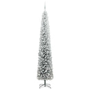 Kunstigt juletræ med LED-lys Grøn og hvid 300 cm PVC og plastik