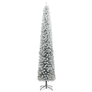 Kunstigt juletræ med LED-lys Grøn og hvid 300 cm PVC og plastik