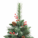 Kunstigt juletræ 300 LED'er Varm hvid PVC og metal Grøn