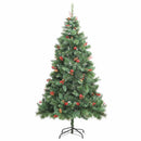 Kunstigt juletræ 300 LED'er Varm hvid PVC og metal Grøn