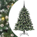 Kunstigt juletræ Grøn 120 cm PVC og plastik og stål