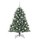 Kunstigt juletræ Grøn 120 cm PVC og plastik og stål