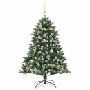 Kunstigt juletræ Grøn 120 cm PVC og plastik og stål