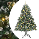 Kunstigt juletræ med stativ Grøn 240 cm PVC og plastik og stål