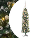 Kunstigt slankt juletræ Grøn og Hvid 120 cm