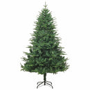 Kunstigt præ-dekoreret juletræ med kuglesæt Grøn 210 cm