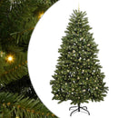 Kunstigt juletræ 270 cm 300 LED'er Varm hvid PVC og Stål Grøn