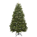 Kunstigt juletræ 270 cm 300 LED'er Varm hvid PVC og Stål Grøn