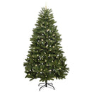 Kunstigt juletræ 270 cm 300 LED'er Varm hvid PVC og Stål Grøn