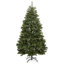 Kunstigt juletræ 270 cm 300 LED'er Varm hvid PVC og Stål Grøn