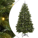 Kunstigt juletræ 300 cm 300 LED'er Varm hvid PVC og Stål Grøn