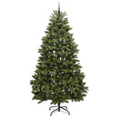 Kunstigt juletræ 300 cm 300 LED'er Varm hvid PVC og Stål Grøn