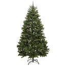 Kunstigt juletræ 300 cm 300 LED'er Varm hvid PVC og Stål Grøn