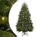 Kunstigt juletræ 300 cm 300 LED'er Varm hvid PVC og Stål Grøn