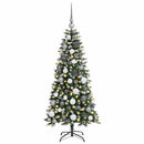 Kunstigt juletræ Grøn 120 cm PVC, plastik og stål