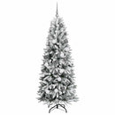 Kunstigt juletræ Hvid 180 cm PVC og plastik og stål og PE