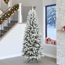 Kunstigt juletræ med julekugle 240 cm 300 LED'er Varm hvid
