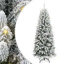 Kunstigt juletræ med julekugle 240 cm 300 LED'er Varm hvid
