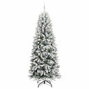 Kunstigt juletræ med julekugle 240 cm 300 LED'er Varm hvid