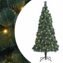 Kunstigt forudbelyst juletræ Grøn 180 cm PET